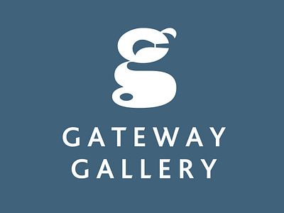 Gateway Gallery logo branding brush easel g gallery gateway graphic design logo negative space paintbrush