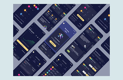 Decentralised crypto currency application - UI Design appdesign branding crypto dapp design ui ux uxdesign