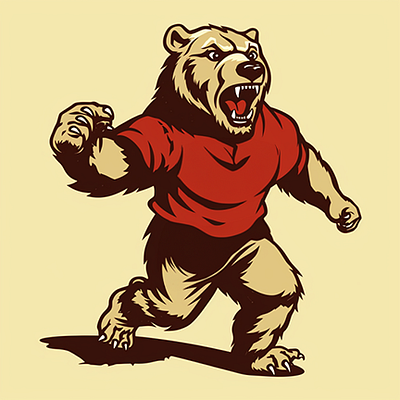 Grizzlies Mascot bear bears bruin bruins grizzlies grizzly sports