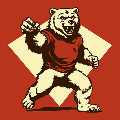 Bears Mascot bear bruin grizzlies grizzly logo sports