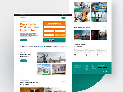 Hotel Booking Landing Page website Redesign booking website branding design dribbble hotel hotel booking website landing page redesign redesign landing page room travel typography ui uiux web website website redesign