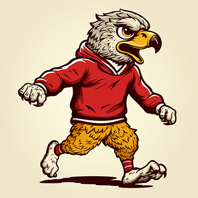 Hawks Mascot bird hawk hawks sports