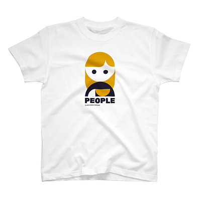 "PEOPLE" - TEA GIRL design graphic design illustration inkscape japan t shirts tokyo