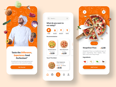 Food Delivery App app design burger delivery delivery app delivery service fast food food food and drink food app food delivery food delivery app food delivery application food delivery service food design mobile app mobile food app pizza pizza app restaurant app uiux