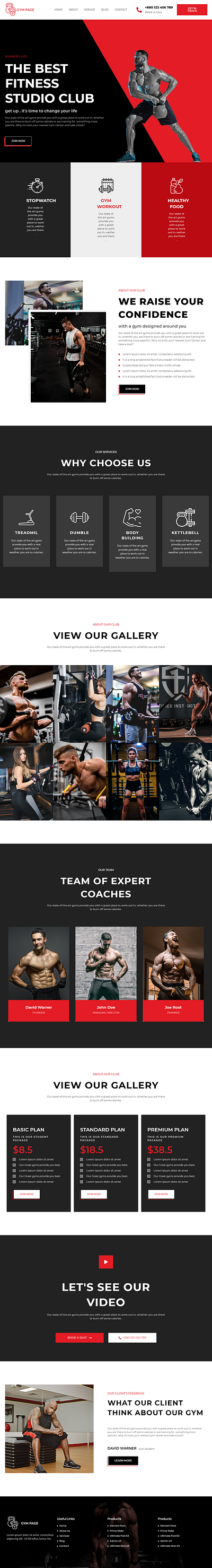 Gym website(wordpress) ecommerce elementor pro elementor website wordpress wordpress development wordpress website