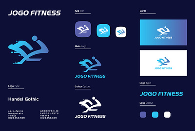 JOGO FITNESS branding fitness graphic design gym logo logo design tech logo vector