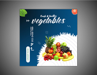 vegetable food social media post design food discount graphic design template ui web