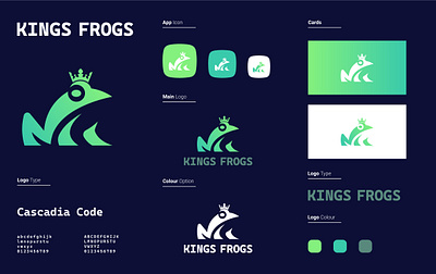 Kings Frogs Logo branding frogs king kings frogs logo logo logo design tech logo