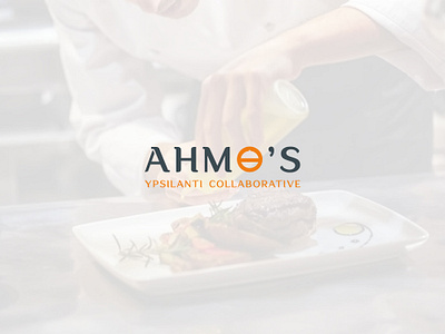 AHMOS Logo branding chef logo graphic design illustration logo logo design restaurant logo tech logo vector