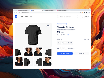 Product Details page e commerce product design product detail product details ui