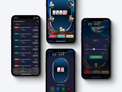 Poker dark Mode concept design ui ui design