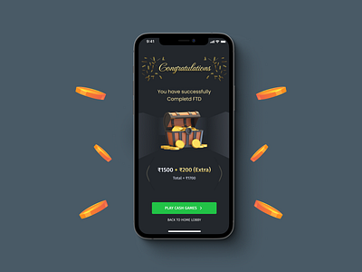 Reward Granted Screen design product ui ui design