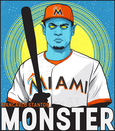 Giancarlo Stanton illustration