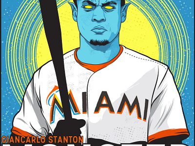 Giancarlo Stanton illustration