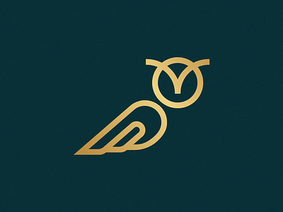 Owl bird bold branding business clean logo custom logo design designer elegant gold icon logo luxury modern owl owl logo simple vector