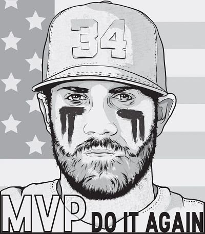 Bryce Harper illustration