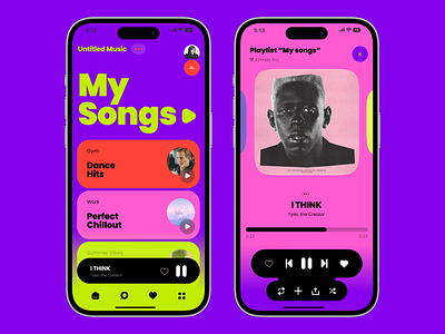 Untitled Music app appdesign music musicplayer ui