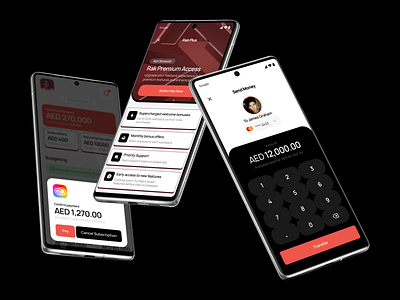 Rakbank — App Interface app app design application bank design finance app fintech minimal product design typography ui ux