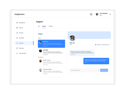 Insightutors - More screens from the project design ui ux