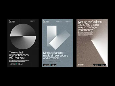 Marcus by Goldman Sachs — Poster Design billboard branding design graphic design identity logo minimal noise poster print typography