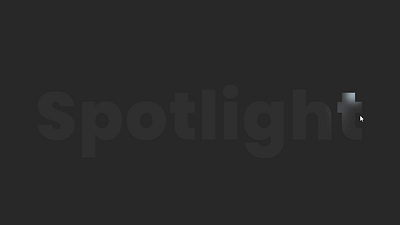 Spotlight Effect animation motion graphics