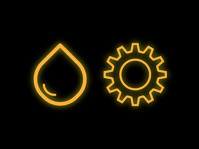 Drop and Setting glow daily ui challenge drop icon illustration illustrator outer glow setting