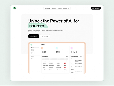 web design for insurance web app hero design home page insurance insurance company insurance saas insurance ui insurtech landing page landing ui ui web design web ui