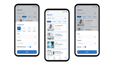 Medical Mobile App (Search Flow)
