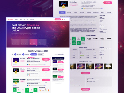 Rating Casino | Main & Review pages bettings casino concept design gambling illustration list minimal mobile poland reviews ui uidesign uiux uiuxdesigner ukraine ux warsaw web website