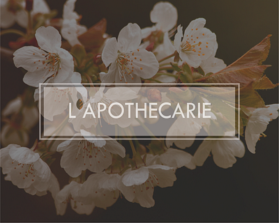 L'Apothecarie adobe illu adobe illustrator branding cosmetics label design logo logo design product design rebranding