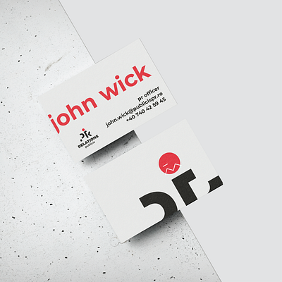 PR logo mock-up 2d branding businees card design graphic design illustration logo