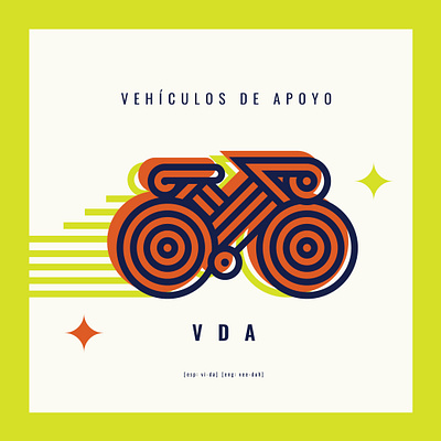 VDA: Vehículos de Apoyo Branding Concept adobe illustrator branding cycling graphic design logo logo design