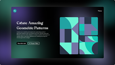 Patterns App algeria animation design designer illustration ui uidesign uiux webdesign webdesigner