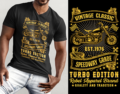 VINTAGE MOTORCYCLE T-SHIRT DESIGN apparel bike branding clothing clothingdesign design fashion graphic design hoodie illustration moda moto retro tshirt tshirtdesign typography vintage vintageapparel vintagemotorcycle vintagetshirt