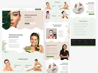 Website Design for Beauty Healthy beautiful beauty design desktop healthy minimal simple ui ux web web design