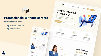 Professionals Without Borders Web Design 3d android animation app application art branding design figma graphic design illustration logo motion graphics ui ux web web design website