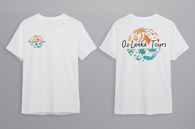 Oz-Lanka tours branding design graphic design holiday illustration logo postcard sri lanka tourism travel vector