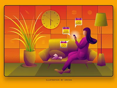 Schedule Your Meal Plan food delivery illustration