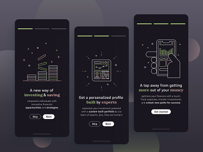 Daily UI 23. Onboarding app design daily ui daily ui challenge financial app icon illustration mobile app money ui ui design ui designer ux ux design ux designer uxui wealth