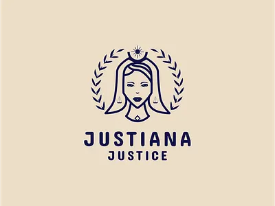 Woman attorney logo branding design graphic design illustration law logo