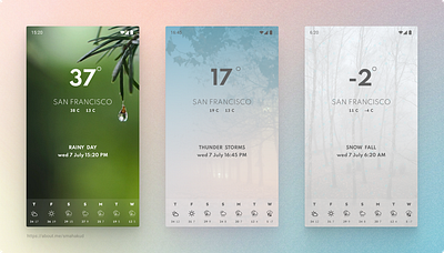 Weather App Concept app design ui ux