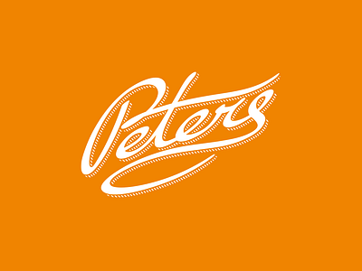 Personal Mark branding calligraphy graphic design lettering logo mark personal peters