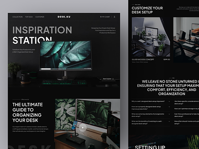 Interior Agency Landing page - Desk.ku agency landing page agency website creative agency design desk furniture website interior interior agency interior agency landing page interior agency webstie interior design minimalist set up set up website ui ux web design website working space workspace