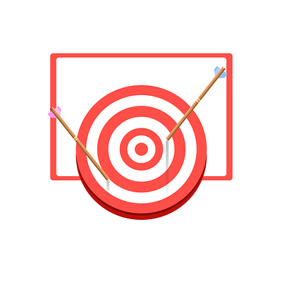 Archery archery arrow design illustration target