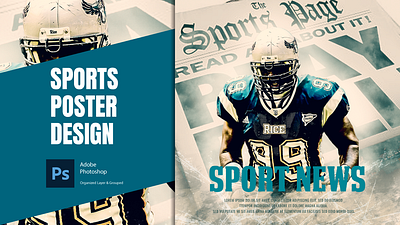 Sport Flyer ads banner design flyer graphic design post sport