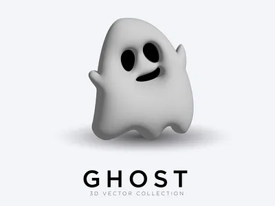 3D Gost 3d branding design ghost graphic design vector