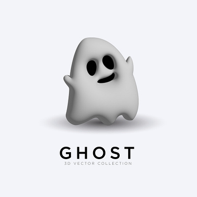 3D Gost 3d branding design ghost graphic design vector