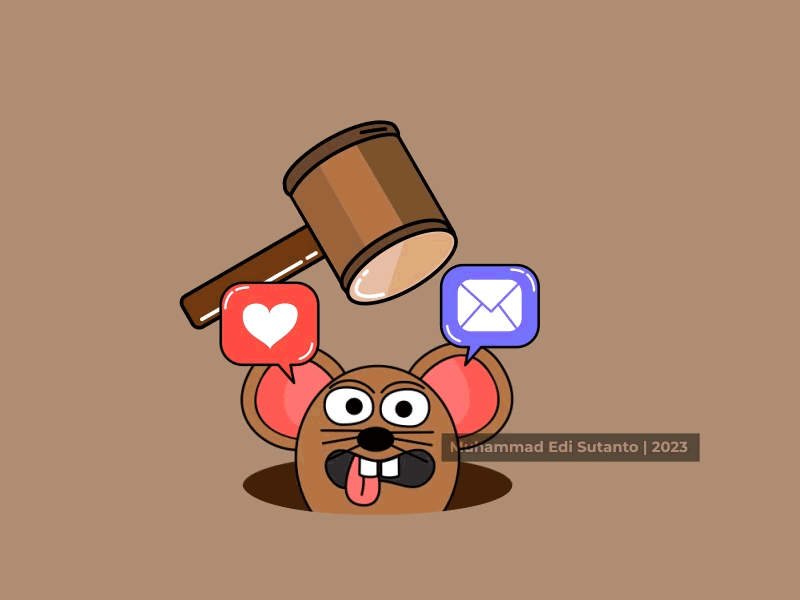 Hit The Mouse Lottie Animation | Animal Cartoon animated gifs animation cartoon graphic design illustration json lottie lottie animation motion graphics mouse perfect loop rat