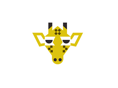 Giraffe animal bold branding design geometric giraffe logo logodesign modern