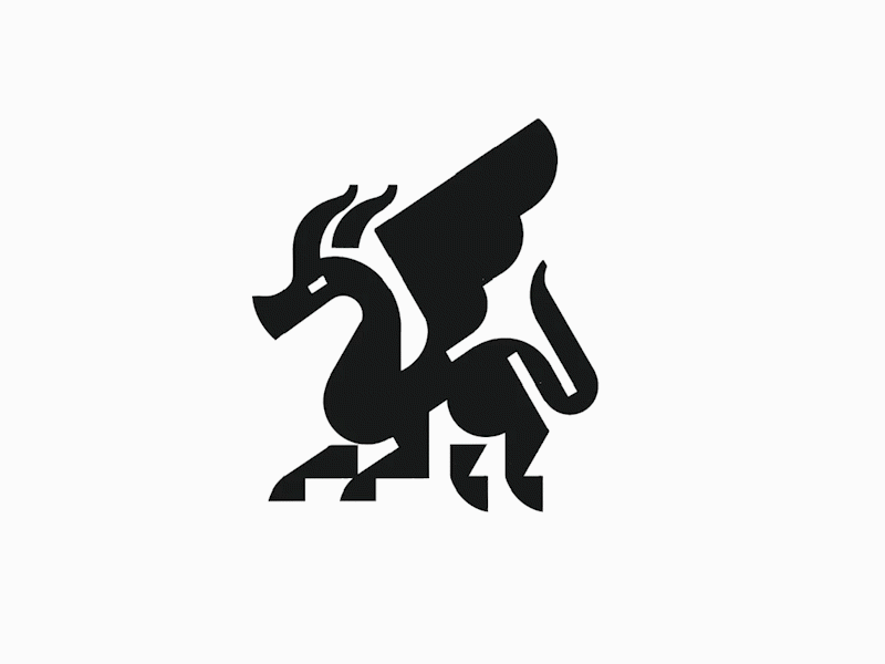 Mythological dragon creature logomark design by @anhdodes 3d anhdodes anhdodes logo animal icon animal logo animation branding design dragon icon dragon logo graphic design illustration logo logo design logo designer logodesign minimalist logo minimalist logo design motion graphics ui